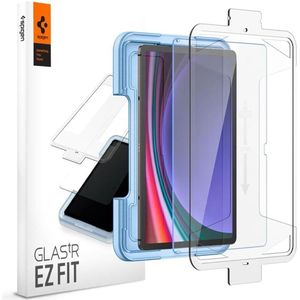Spigen Glass.TR Sam Tab S9+ Plus 12.4"" X810/X816B ""EZ FIT"" szkło hartowane AGL06999 (1 Stuk, Galaxy Tab S9 Plus), Tablet beschermfolie