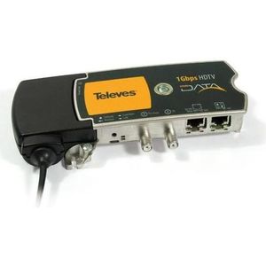 Televes EKA1000 - CoaxData(TM) Ethernet Hybride Adapter, 1 Gbps, 2x RJ-45, Netwerk accessoires