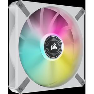 CORSAIR ML140 RGB ELITE - 140 mm RGB-Fan - Wit Frame - Set van 2