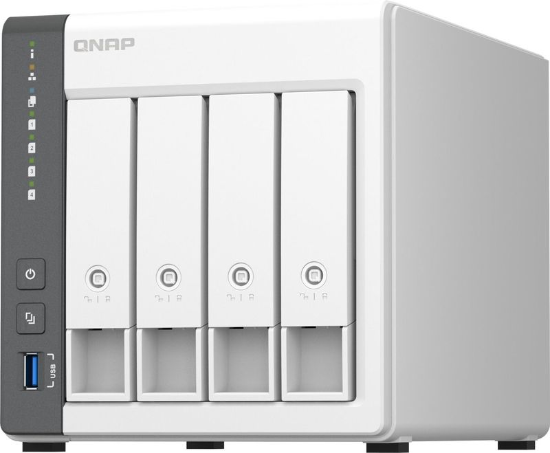 QNAP - TS-433-4G - Netwerkopslag - Wit - 4-Bay (0 TB)