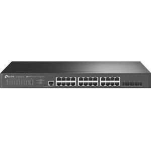 TP-Link JetStream TL-SG3428X-M2 netwerk-switch Managed L2+ 2.5G Ethernet (100/1000/2500) 1U Zwart