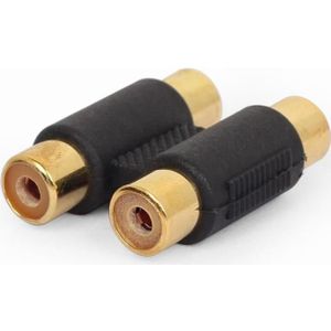 RCA Koppelstuk - Verlengkabel - Vergulde Uiteinden - Stereo Tulp