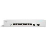 Cisco - CBS220-8T-E-2G - Smart Business Switch - Zwart - 8 GE-poorten, 2 x 1G SFP-poorten