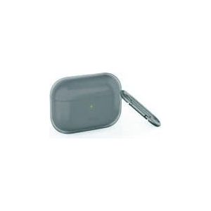 Uniq Glas - Hoesje Apple AirPods Pro (rook) (Hoofdtelefoon hoes), Hoofdtelefoon Tassen + Beschermende Covers, Grijs