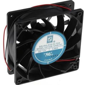 RS PRO DC axiale ventilator 120mm 384m³/h 12Vdc (120 mm), PC ventilator