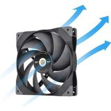 Thermaltake - SWAFAN GT14 - PC Ventilator - Zwart - 140 mm - 1 Stuk
