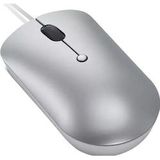Lenovo - 540 - USB-C Computermuis - Wolkgrijs - Ambidexter Ontwerp - Ergonomisch