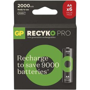 GP Batteries GP Nab??jec?? bat. ReCyko Pro AA (HR6) - 6ks (6 Pcs., 0 mAh), Batterijen
