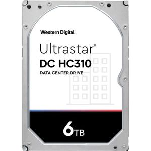 WD Ultrastar DC HC310 HUS726T6TALN6L4 3,5" Serial ATA III (6 TB, 3.5", CMR), Harde schijf