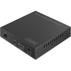 Digitus - HDMI Fiber KVM IP Receiver - Zwart - 4K/60Hz - KVM schakelaars