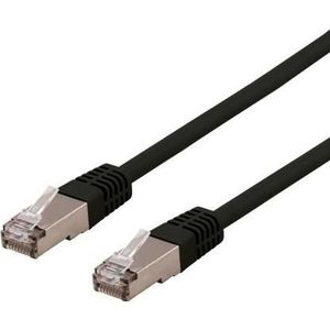 Deltaco Kabel DELTACO S / FTP Cat6 patch, LSZH, 15m, 250MHz, zwart (15 m), Netwerkkabel