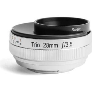 Lensbaby Trio 28 Canon M (Canon F, APS-C / DX), Objectief, Zwart