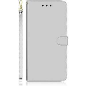 MU Style Mirror Surface Bookcover Serie (Huawei P40 Lite), Smartphonehoes, Zilver
