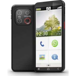 Emporia SMART.7mini 128 GB zwart (5.45", 13 Mpx, 4G), Sleutel mobiele telefoon, Zwart