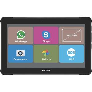 Brondi Amico tablet (3G, 10.10"", 8 GB, Zwart), Tablet, Zwart