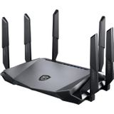 MSI - RadiX AX6600 - Gaming Router - Zwart - WiFi 6 - Tri-band
