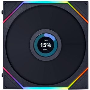 LIANLI - UF-TL140-LCD-WLS-1B - Ventilator - 140mm - Zwart - Draadloos