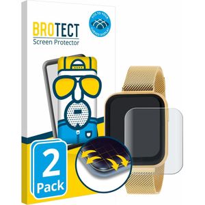 BROTECT Full-Cover Beschermer Mat, Smartwatch beschermfolie, Zwart