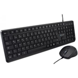 V7 USB Pro Toetsenbord Muis Combo Fr Azerty Frans Gelaserd Keycap (FR, Bedraad), Toetsenbord, Zwart