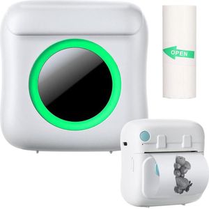 SIGN Bluetooth Mini Labelprinter 200 dpi met één rol printpapier (200 dpi), Labelprinter