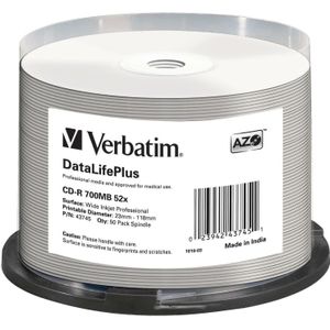 Verbatim CD-R 52x DataLifePlus 700 MB 50 stuk(s)