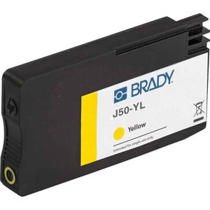 Brady J50-YL - Geel - - BradyJet J5000 - 101,6 mm - 23,9 - 57,1, Labelprinter, Geel
