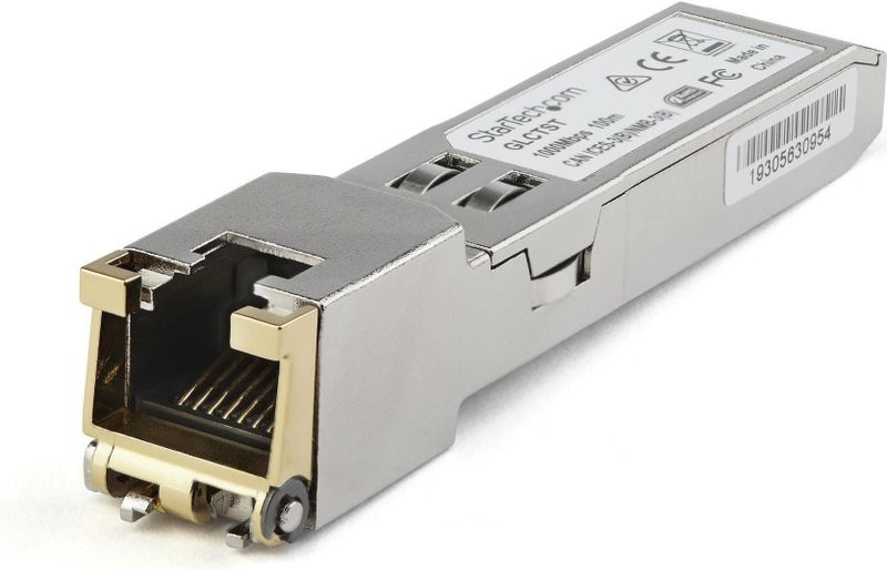 StarTech.com SFP1GETST - SFP-transceivermodule - Koper - 1 Gbit/s - 100 m