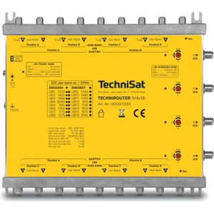 TechniSat TechniRouter 9/4x16 (Multischakelaar), Satelliet accessoires, Geel