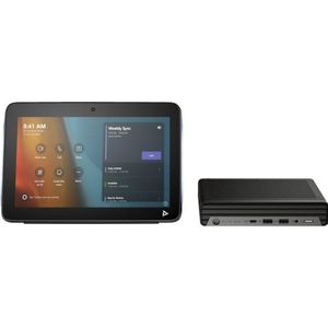 Poly Studio Base Kit G9 Plus voor Microsoft Teams HP Mini IP PC (A3LU8AA), Conferentieapparaten, Zwart