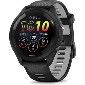 Garmin Forerunner 265 -urheilukello, musta / harmaa (46 mm, Polymeer, Eén maat voor iedereen), Sporthorloges + Smartwatches