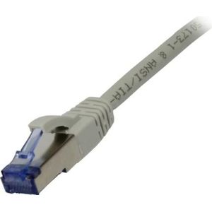 Synergy 21 Patchkabel RJ45 CAT6A 500Mhz 5m grijs S-STP S/FTP Component getest AWG26 (S/FTP, CAT6a, 5 m), Netwerkkabel