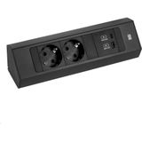 Stopcontact - Zwart - Kunststof