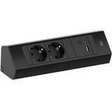 Stopcontact - Zwart - Kunststof