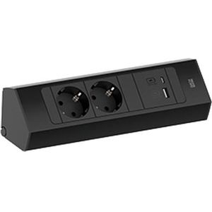 Stopcontact - Zwart - Kunststof