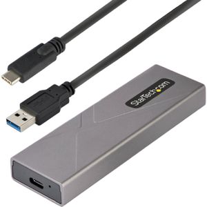 StarTech com M2-USB-C-NVME-SATA, Enceinte ssd, M.2, M.2, 10 Gbit/s, Connectivité USB, Gris (M.2), Harddisk behuizing, Grijs