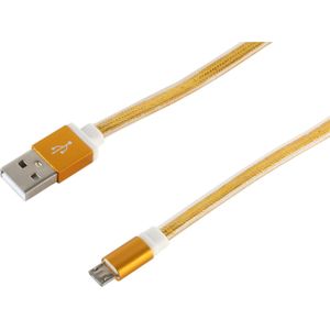 S-Conn S-Conn 14-50046 0,9 m USB A Lightning Gold Mobiele Telefoon Kabel (0.90 m, USB 2.0), USB-kabel
