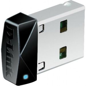 D-Link DWA-121 WLAN-adapter USB (USB), Netwerkadapter, Zwart