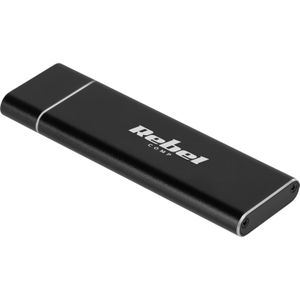 Rebel - M2 NVME/NGFF M2788 - Harddisk Behousing - Zwart - Aluminium