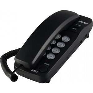 Mescomp Technologies Mesmed Mescomp MT 518 Diana Zwart vaste telefoon, Telefoon, Zwart