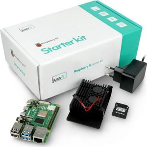 Raspberry Pi 4 Model B 4GB RAM Starter Kit (RPI-16492), Ontwikkelborden + Kits