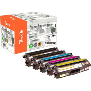 Peach PT844 tonercartridge 5 stuk(s) Compatibel Zwart, Cyaan, Magenta, Geel