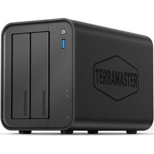 Terramaster F2-425 Intel Celeron N5095 Quad Core 2.0GHz, 4G, Netwerkopslag, Zwart