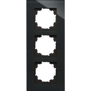 Kopp Athenis afdekraam - 2 voudig - Glas - Zwart