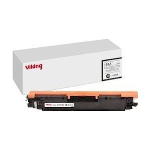 Viking - Tonercartridge - Zwart - Compatibel met HP 126A CE310A
