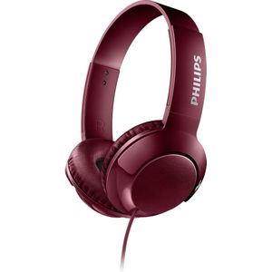Philips auriculares bass+ shl3070rd 00 rojo diadema plegables cancelacion ruido shl3070rd 00 (Bedraad), Koptelefoon, Rood
