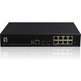 LevelOne GEP-1061 netwerk-switch Managed L2 Gigabit Ethernet (10/100/1000) Power over Ethernet (PoE) Zwart