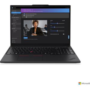 Lenovo ThinkPad T16 Gen 3 Intel Core (16", 1000 GB, 32 GB, IT), Notebook, Zwart