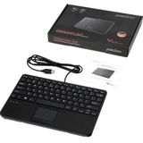 Perixx PERIBOARD-525 NL Toetsenbord - Zwart - Bedraad - Mini USB