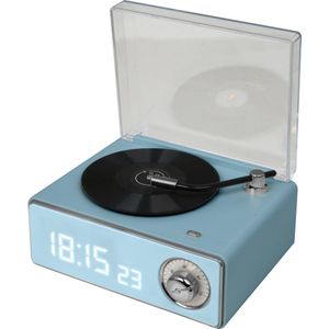Bigben Retro wekker (Elektrische stroom), Bluetooth luidspreker, Zwart