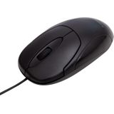 Q-Connect KF04368 - Muis - Zwart - Bedraad - USB-aansluiting - 3-knops